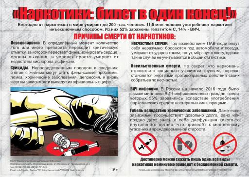 Борьба с наркоманией «Умей сказать- Нет»
